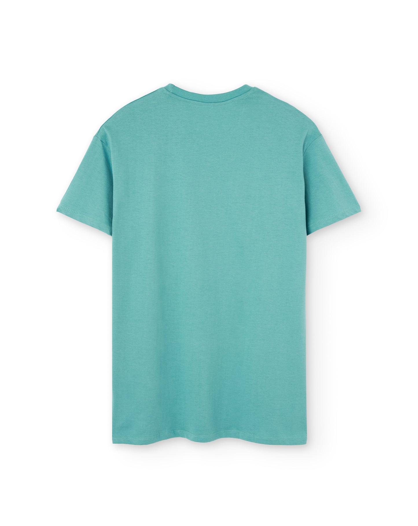 Camiseta manga corta unisex en verde agua y estampado galera con gintonic