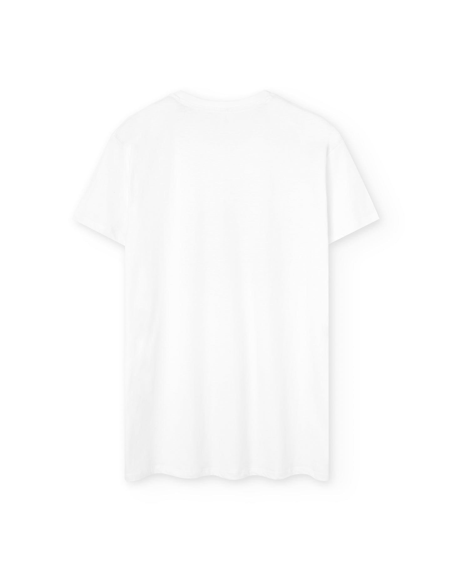 Camiseta manga corta unisex en color blanco y estampado iconos del Delta del Ebro