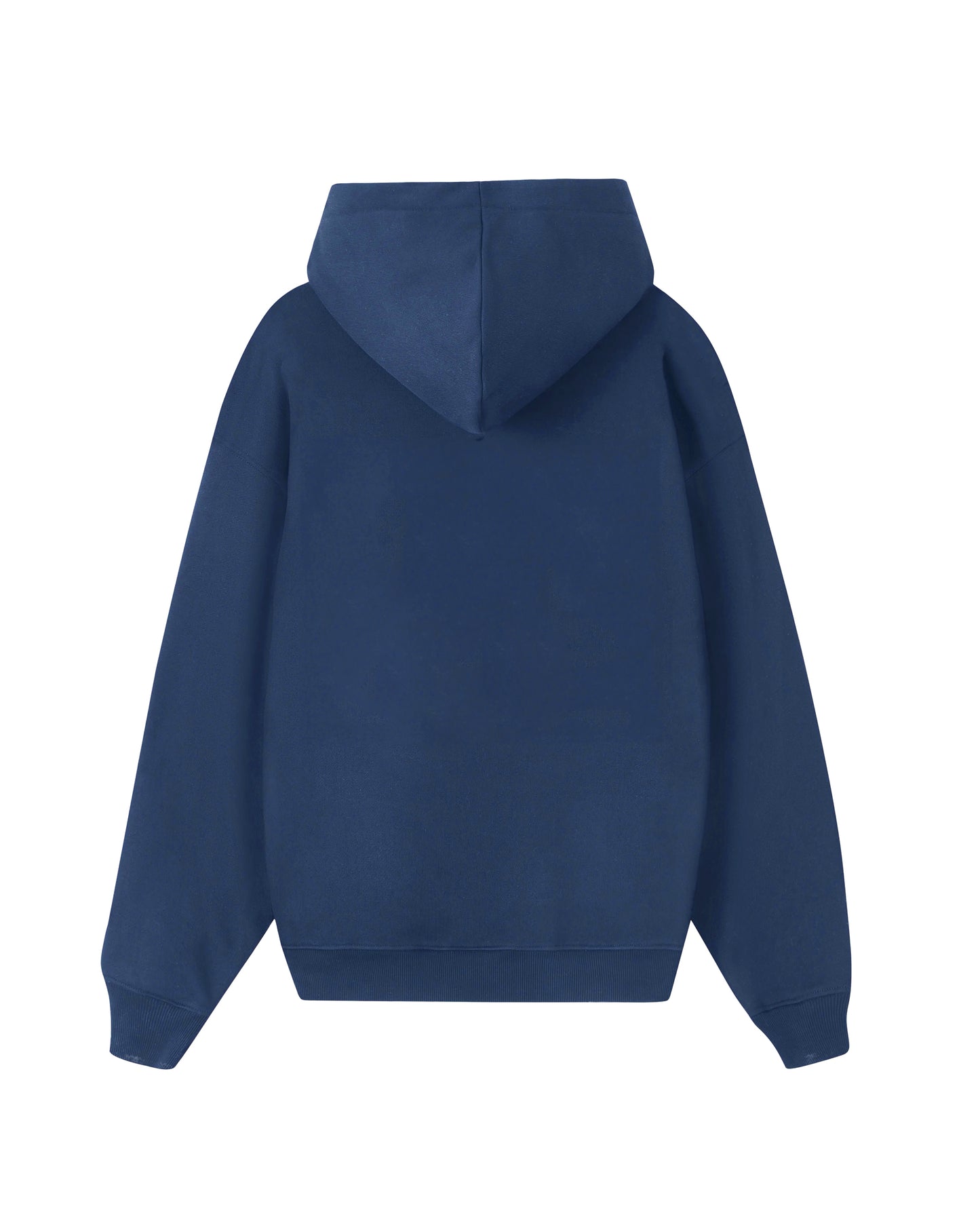 Sudadera unisex en azul marino capucha estampado iconos del Delta del Ebro