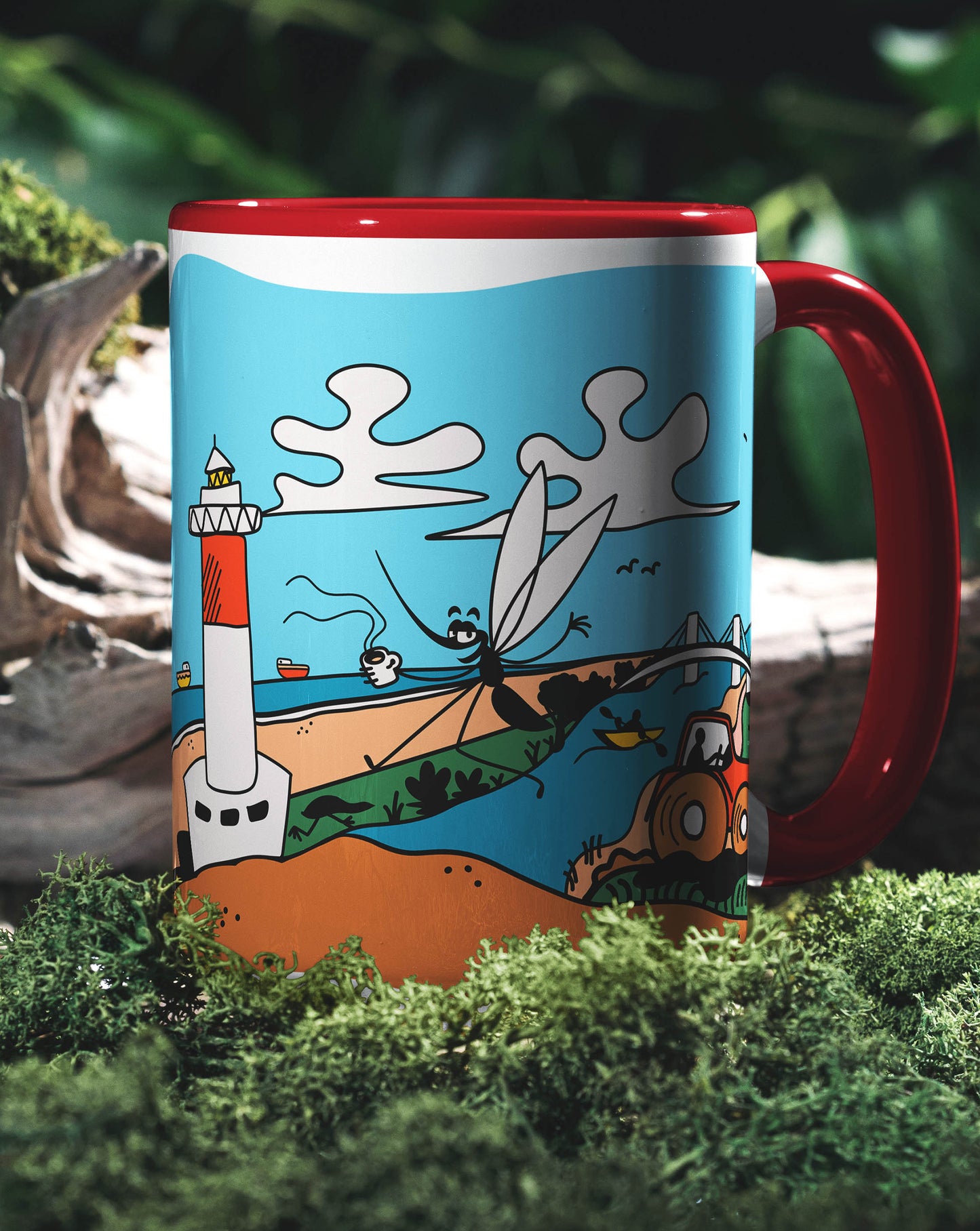 Taza de Cerámica con Ilustración Me Flipa lo Delta | Regalo Divertido y Original